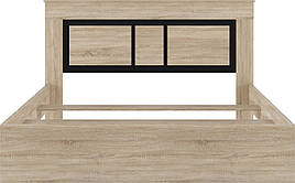 Ліжко двоспальне LOZ 160 (з каркасом, без матраца) Сара Gerbor дуб сонома / антрацит