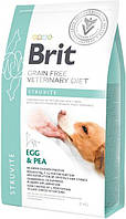Сухий корм для собак при сечокам яній хворобі Brit VetDiets з яйцем, індичкою, горохом і гречкою 2 кг