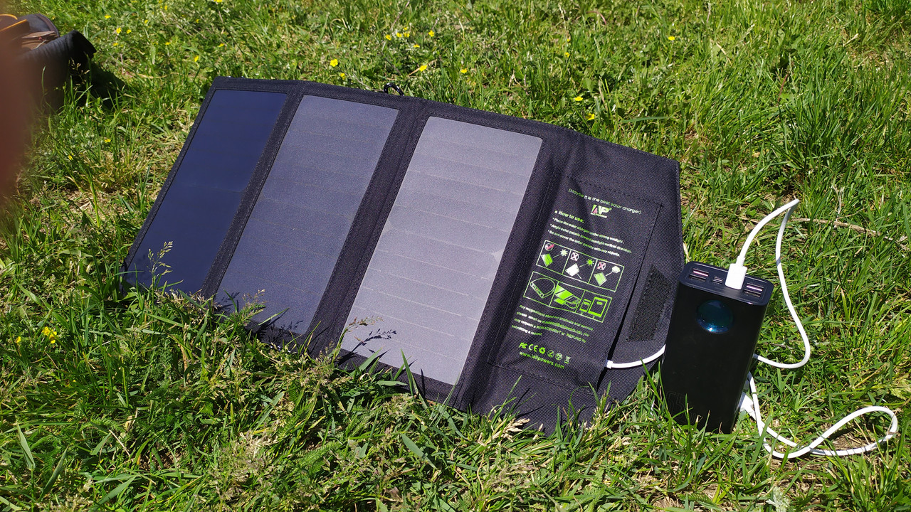 Купить Солнечная зарядка Allpowers 5v 21W Солнечная батарея для зарядки ...