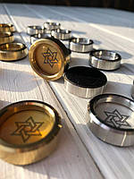 Фішки для гри нарди металеві 30мм персоналізація, фото 3