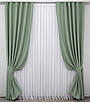 Комплект штор (2шт. 1х2,7м.) блекаут, колекція "Fusion Dimout". Колір фісташковий. Код 830ш 31-477, фото 2