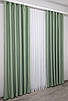 Комплект штор (2шт. 1х2,7м.) блекаут, колекція "Fusion Dimout". Колір фісташковий. Код 830ш 31-477, фото 5