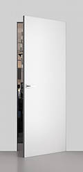 Двері прихованого монтажу iDoors Prime-AL Папа Карло з алюмінієвим торцем