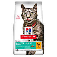 Сухий корм для котів для підтримання оптимальної ваги Hill s Science Plan Adult Perfect Weight з куркою 1.5 кг
