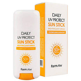 Сонцезахисний стік для обличчя FarmStay Daily UV Protect Sun Stick SPF50+/PA++++ 16 г