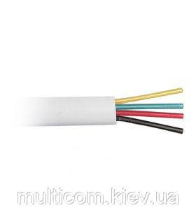 07-00-002. Кабель телефонний 4 жили, білий, 100м/бухта