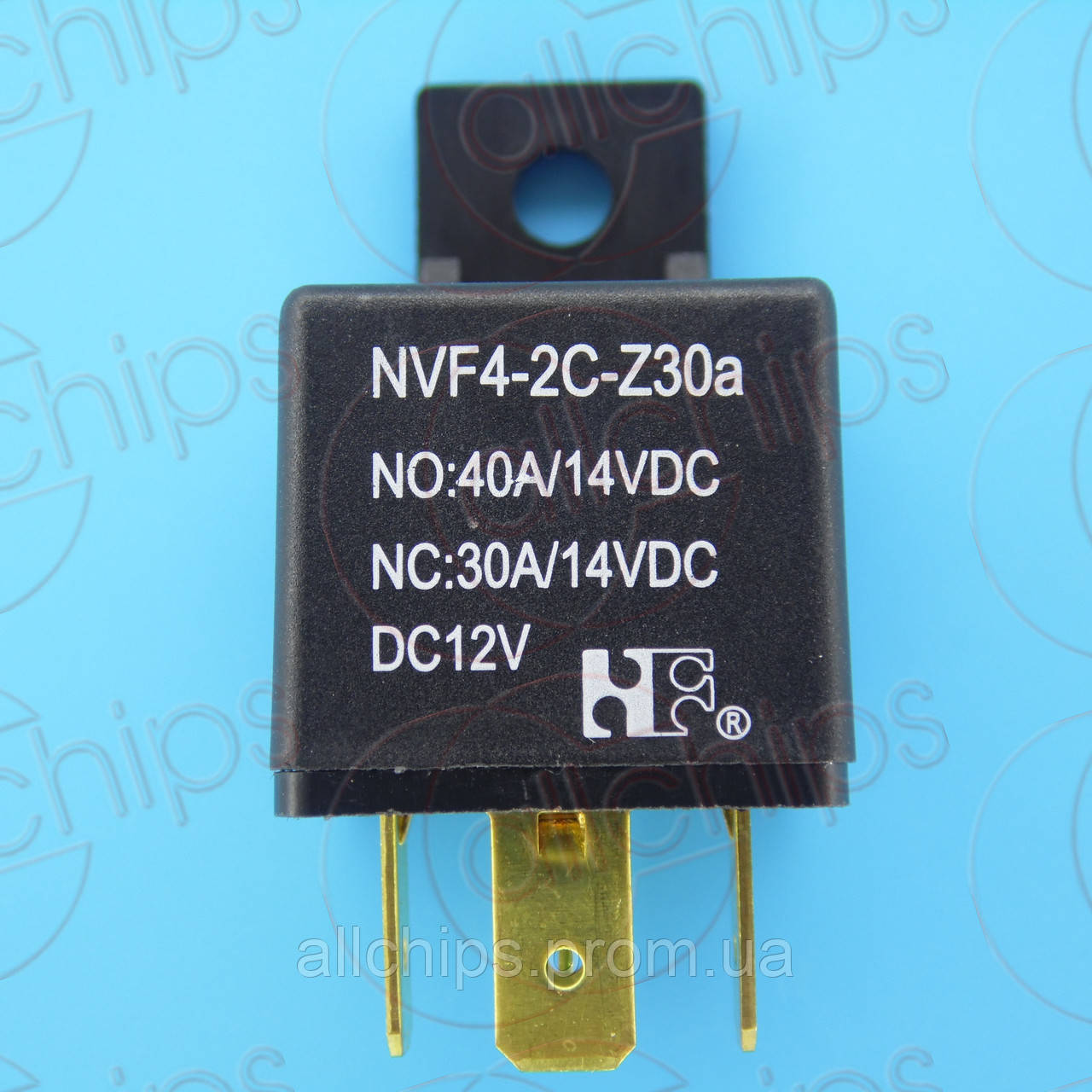 Реле 12В 40А Forward NVF4-2C-Z30a relay - фото 2 - id-p1648451849