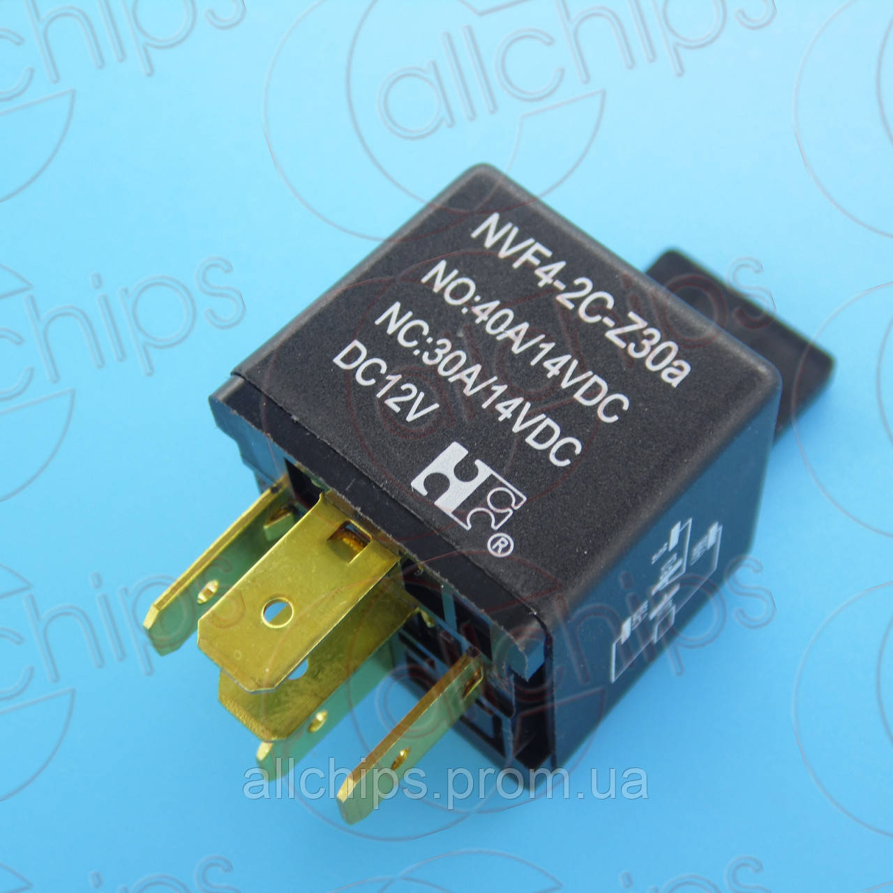 Реле 12В 40А Forward NVF4-2C-Z30a relay - фото 1 - id-p1648451849