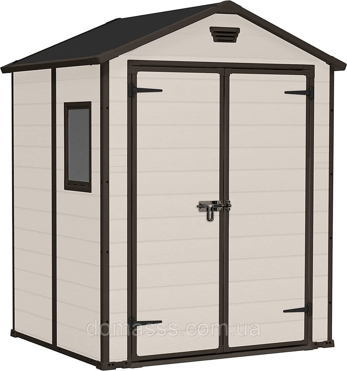 ПЛАСТИКОВИЙ САДОВИЙ САРАЙ KETER "МАНОР" 6х5 БЕЖЕВИЙ (17197128), фото 1