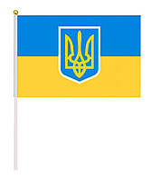 Украинский флаг в машину 20 см * 30 см