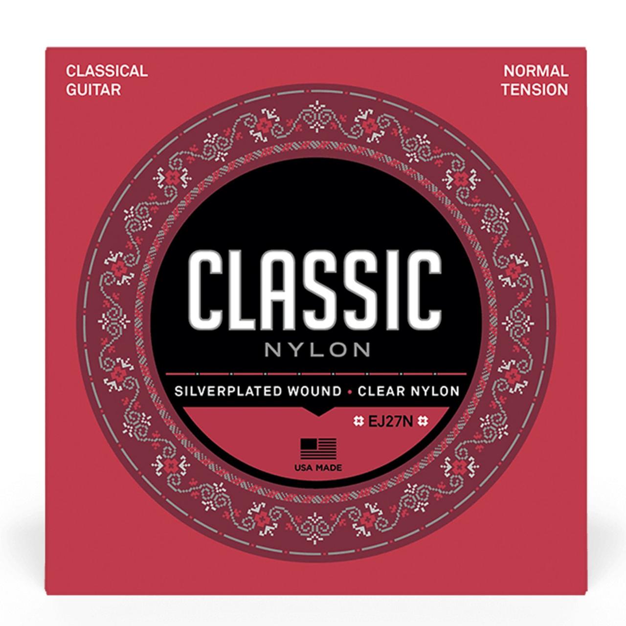 Струни D'addario EJ27N для класичної гітари (нейлон) NORMAL TENSION