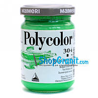 Краска акриловая зеленая (яркий светлый) polycolor 140мл 304 для камня, пластика, стекла, бумаги, дерева,