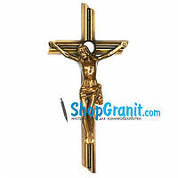 Крест с распятием православный 15*7см Filomat из латуни, бронзы для памятников