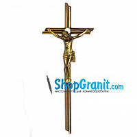 Крест с распятием православный 30*12см Filomat из латуни, бронзы для памятников