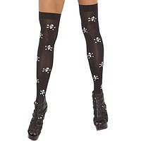 Halloween Favourite Skull Thigh High Stockings sexx.com.ua