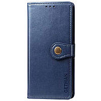 Кожаный чехол книжка GETMAN Gallant (PU) для Samsung Galaxy M53 5G (Синий) 55450