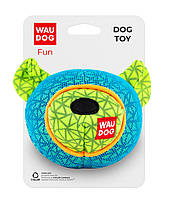 Іграшка для собак WAUDOG Fun Ведмідь Ш=12см, Д=11см блакитний