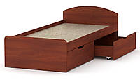 Односпальная кровать с ящиками 90+2 яблоня Компанит, кровать для спальни