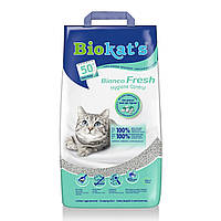 Наповнювач туалета для котів Biokat s Bianco Fresh (бентонітовий) 5 кг