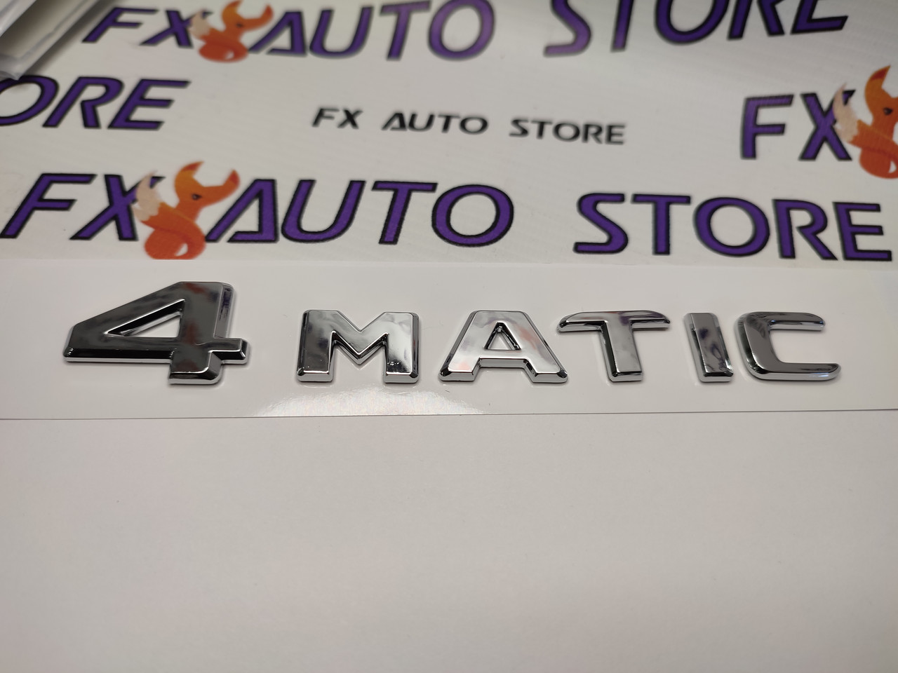 Емблема шильдик логотип 4MATIC 150 Х 22 (150*15) мм ХРОМ для Mercedes-Benz, фото 1