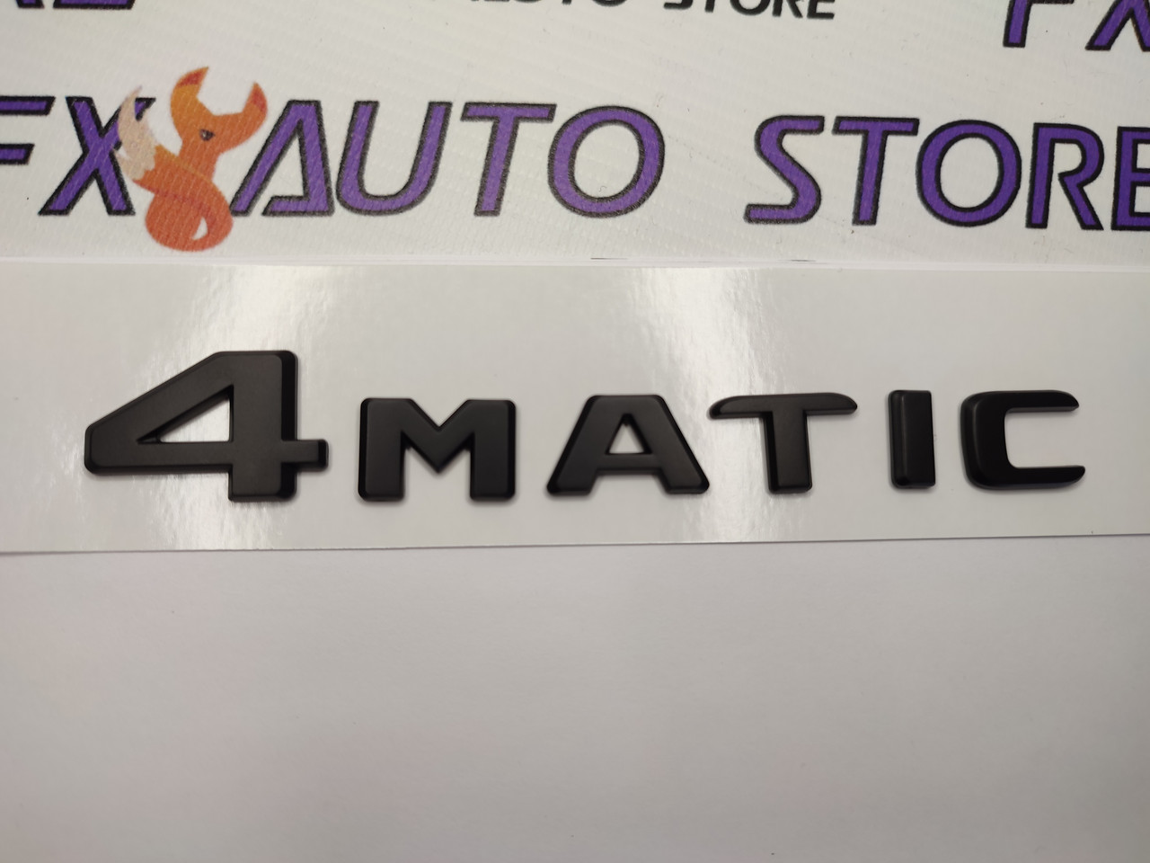 Емблема шильдик логотип 4MATIC 150 Х 22 (150*15) мм Чорна матова для Mercedes-Benz