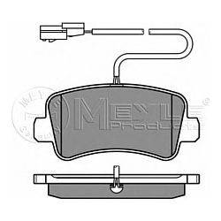 Задні гальмівні колодки Renault Master III з 2010 року, не спарка Meyle 0252511218/w