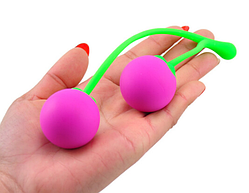 Вагінальні кульки зі зміщеним центром Intimate Kiss. Кульки Кегеля. Тренажер для вагінальних м'язів