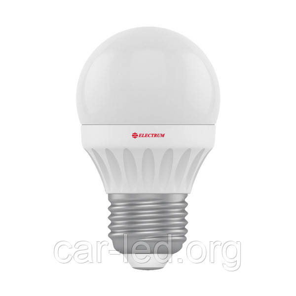 LED-лампа Electrum E-27 куля D45 LB-10 4 W (320Lm) нейтральна 4000K пластик. корп.