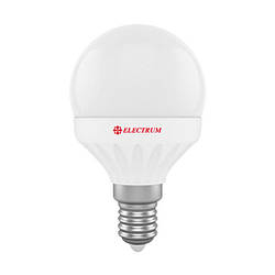 LED лампа E14 4W(360Lm) 4000K Electrum шар PA LB-5 алюпласт. корп. A-LB-1808