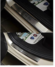 Накладки на пороги Lancia Ypsilon 2012- 4шт. premium