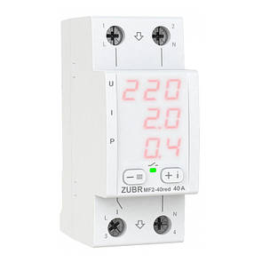 Реле напруги мультифункціональне ZUBR MF2-40 red