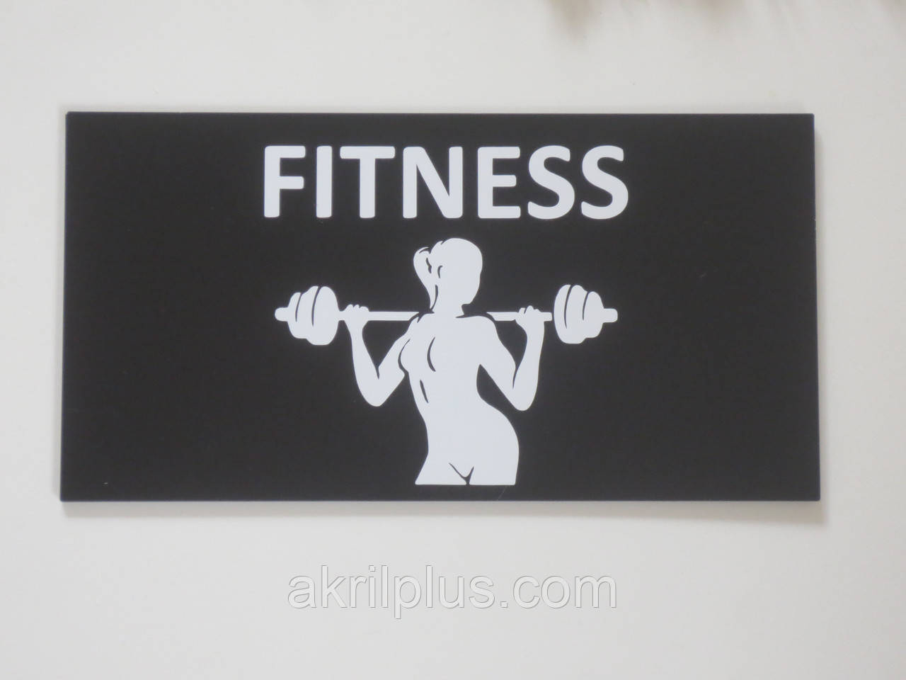 Табличка Фітнес/Fitness 250*130 мм для тренажерного спортивного залів