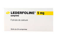 Lederfoline, Lederfolin 5 mg, France, Ледерфолин, фолинат кальция , 5 мг , Франция , оригинал