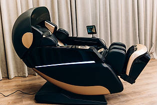 Масажне крісло лакшері XZERO LX88 Luxury+ Black якісні масажні крісла на зріст до 200см, вага до 150кг