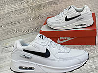 Мужские кроссовки Nike Air Max White Весна Лето Осень. Чоловічі кросівки Найк Аир Макс білі