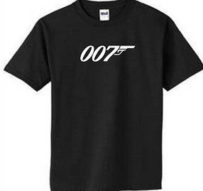 Футболка з логотипом агента 007 Джеймса Бонда, фото 2