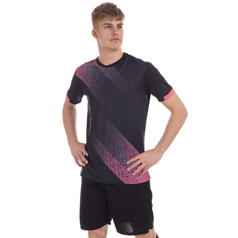 Форма футбольна Zelart 8827 розмір 4XL (52-54) зріст 185-190 см Black-Pink