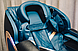 Крісло для масажу з регульованою кареткою XZERO X10 SL Blue автоматичне визначення параметрів тіла, фото 5