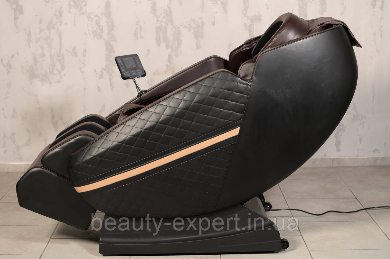 Шикарне масажне крісло в шоколадному кольорі XZERO X44 SL Brown зі зростанням користувача до 185см і вагою до 130