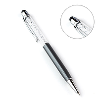 Шариковая ручка со стилусом для touch - экранов сераая RYH026
