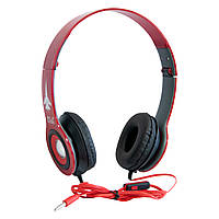 Наушники проводные накладные Kusen KS-611 ExtraBass Красные, наушники с микрофоном (дротові навушники) (ТОП)