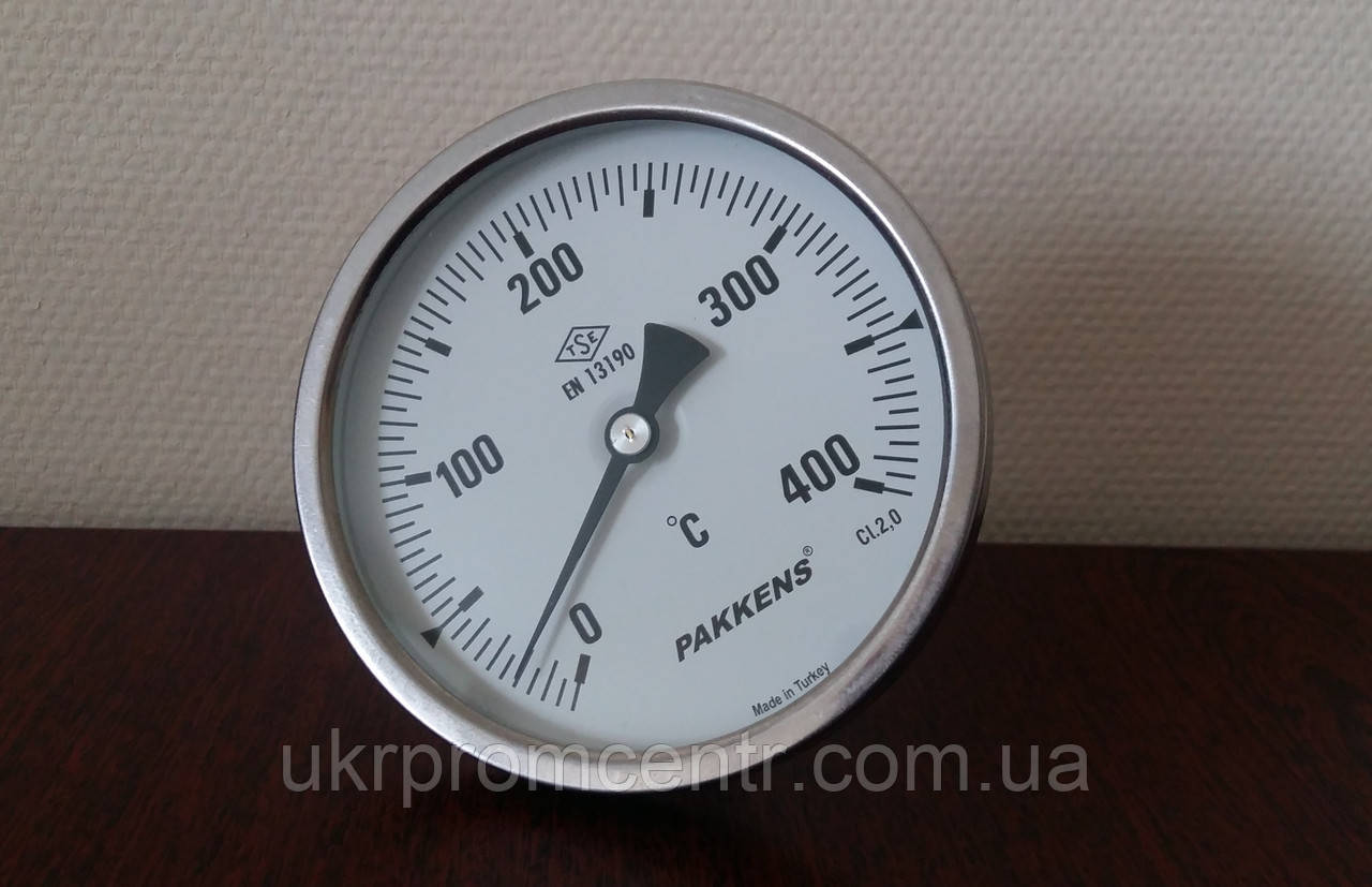 Термометр биметаллический трубчатый PAKKENS Ø63мм и Ø100мм, Турция - фото 2 - id-p252765022