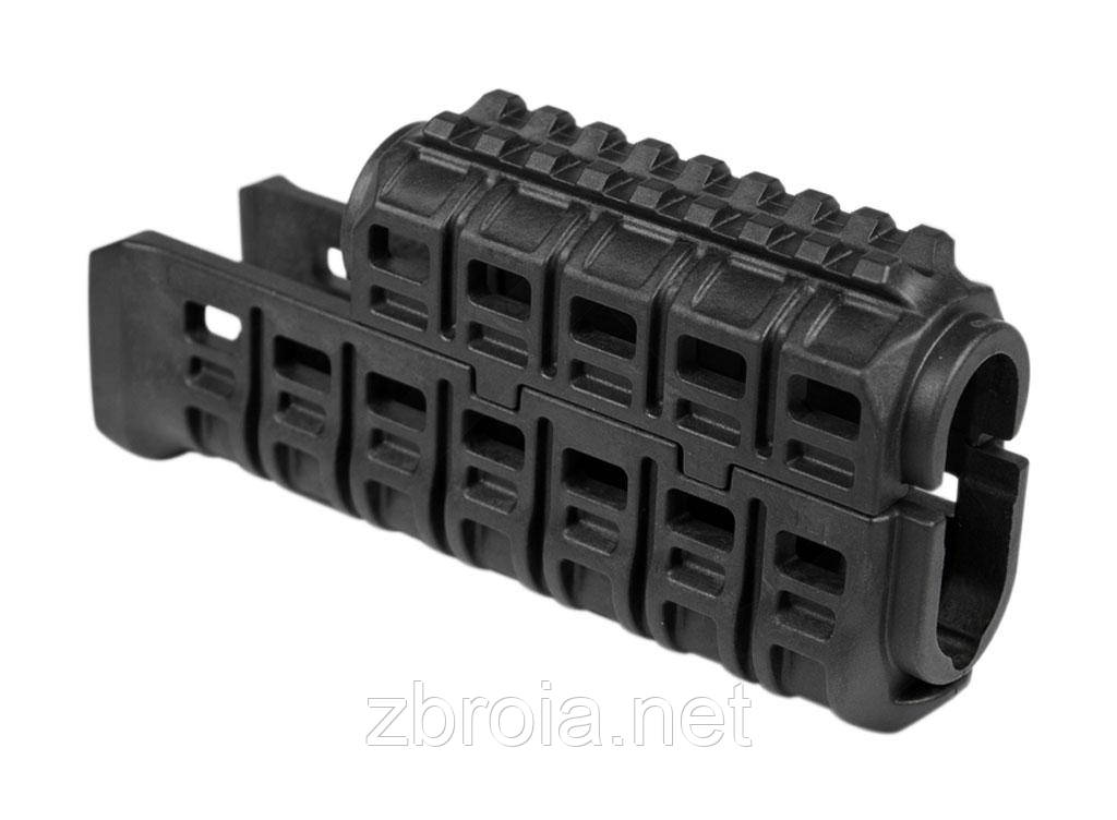 Цівка DLG Tactical (DLG-136) для АК-47/74 з планкою Picatinny + слоти M-LOK (полімер) чорна