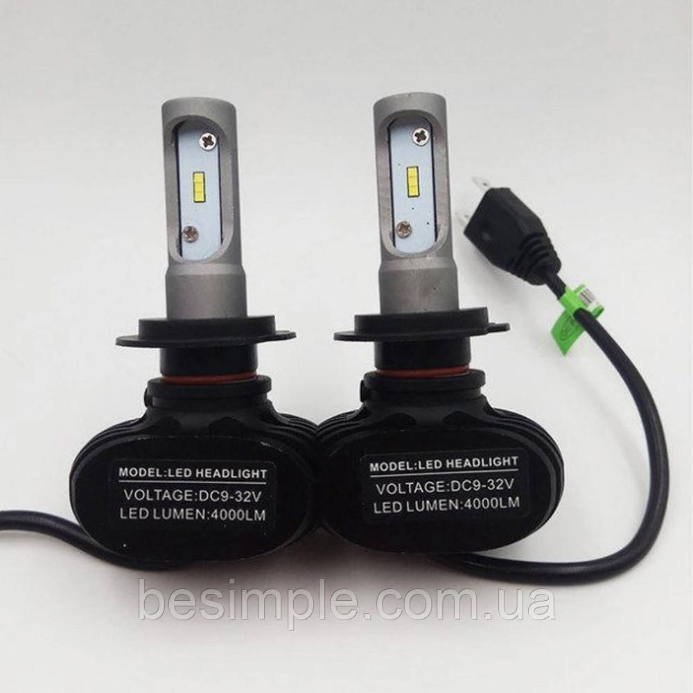 Комплект автомобільних LED ламп S1 H7 / Світлодіодні лампи HeadLight