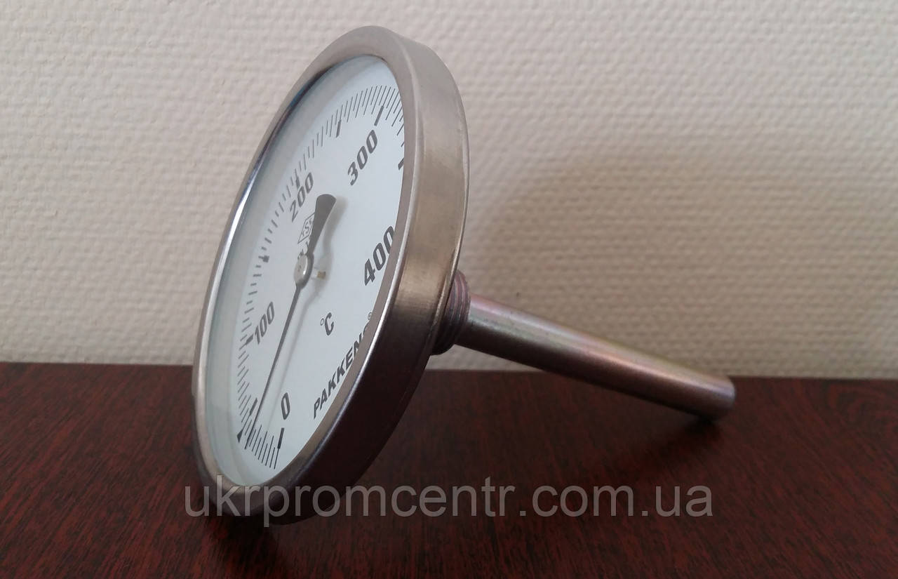 Термометр биметаллический трубчатый PAKKENS Ø63мм и Ø100мм, Турция - фото 1 - id-p252765022