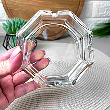 Скляна попільничка 10.8 см із гранями Uniglass