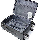 Тканинна валіза на 4-х колесах середнього розміру Worldline синя, фото 5
