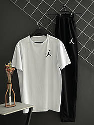 Чоловічий костюм демісезонний Джордан / спортивний костюм штани + футболка Jordan весна літо