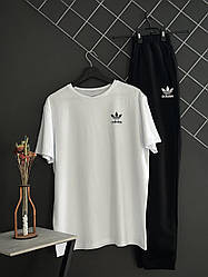 Чоловічий костюм демісезонний Адідас / спортивний костюм штани + футболка Adidas весна літо