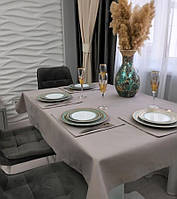 Скатерть тефлоновая хлопковая прямоугольная или квадратная кофе с молоком